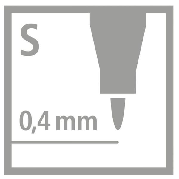 OHPEN universal Permanent S tuschpenna 0,4 mm Nr