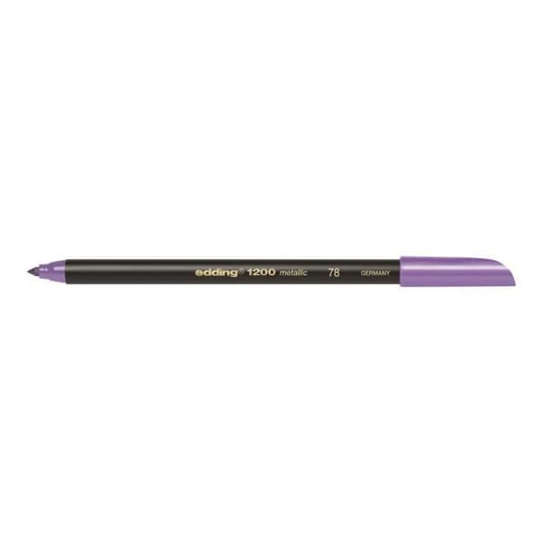 edding 1200 - Filtpenna - metallic lila - vattenbaserat bläck - 0,5-1 mm