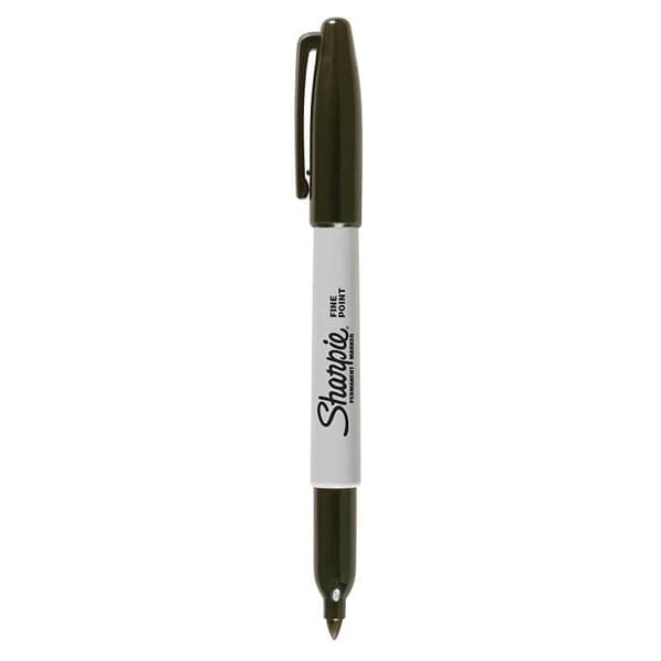 Permanenta markörer - SHARPIE - 5 stycken - Svart - Fin spets - Outplånlig