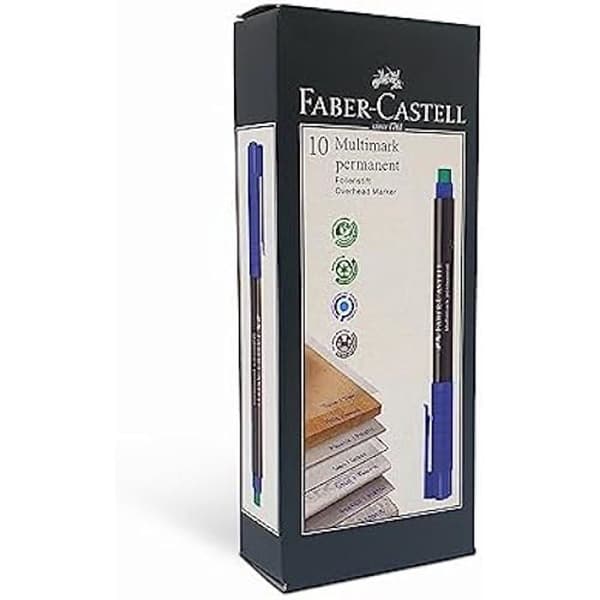 Faber-Castell MULTIMARK Blå 1st(s) permanent markör – permanenta markörer (blå, svart, blå, plast, fin, 1 st(s))
