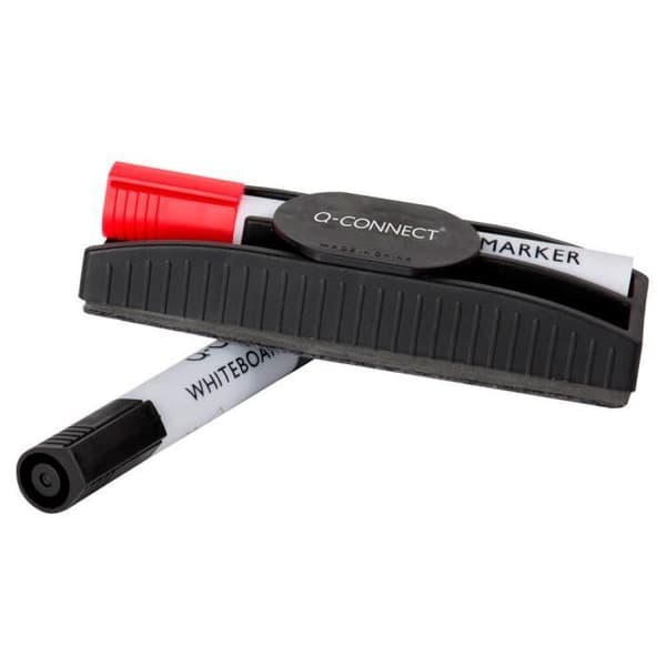 Q-connect whiteboard markör kulspets spårad 2/3 mm plastkropp alkoholbas bläckpåse 4 enheter sortiment