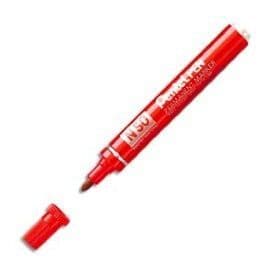Markörer - PENTEL - N50 och N60 - Kulspets - Outplånligt rött bläck