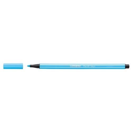 Filtpenna - STABILO - AQUACOLOR - Set om 10 - Fin spets - Blå