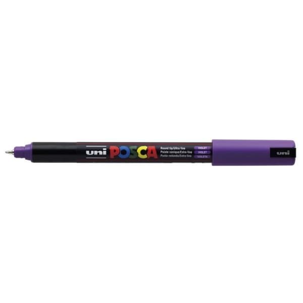 Färgmarkör - UNIBALL - POSCA PC1MR 0,7 mm Violett - Extra fin - Opak - Outplånlig