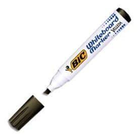 Raderbara markörer - BIC - Velleda 1751 - Mejselspets - Paket med 12 - Svart