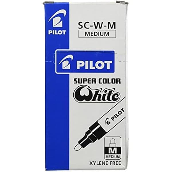 Målarmarkörer - PILOT - Set om 12 - Akrylfibermejselspets - Outplånlig - Opak