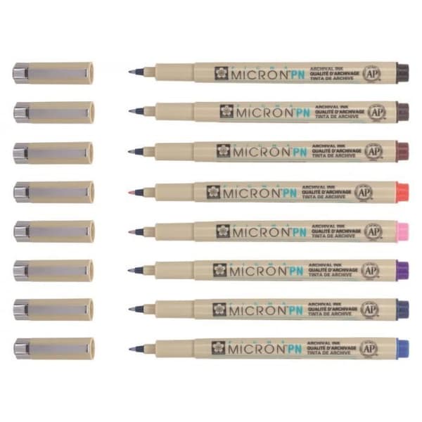 Sakura Pigma Micron PN Marker Set 8 delar