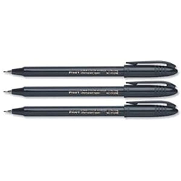 PILOT SCANUF ultrafin permanent penna 0,4 mm svart - förpackning 12