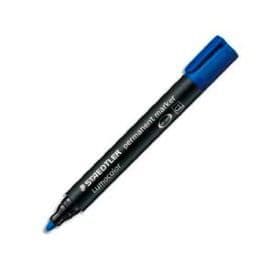 Permanent markör - STAEDTLER - Lumocolor - Kulspets - Blått alkoholbaserat bläck - Paket med 10 st
