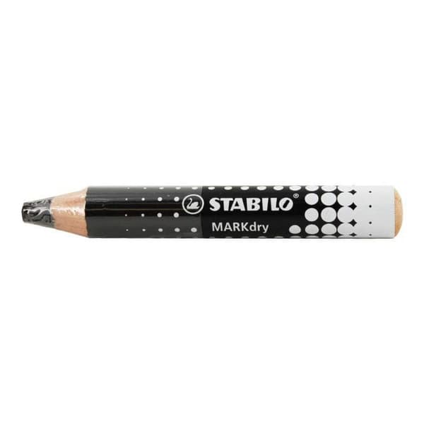 Färgpennamarkör - STABILO - MARKdry - Svart - Utplånbar - Opaque