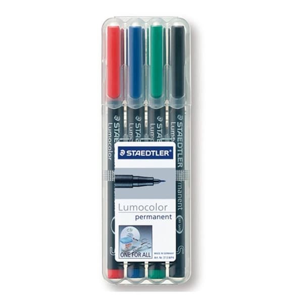 Fodral med 4 permanenta markörer - Stae…