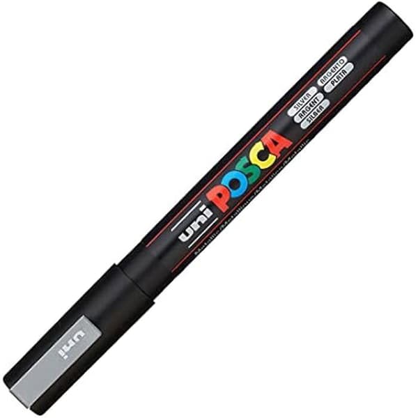Markör - UNI-BALL - Uni Posca 0,9-1,3 mm - Flerfärgad - Outplånlig - Fin spets