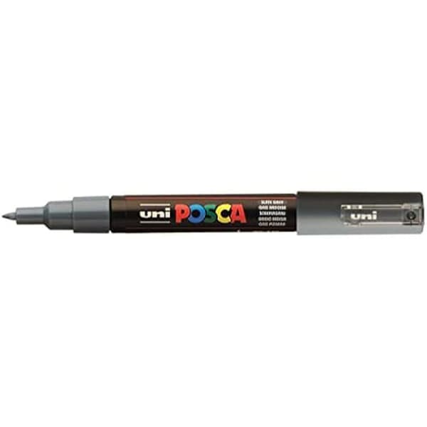 Uni Posca penna 0,7 mm - UNI-BALL - Fin spets - Vit