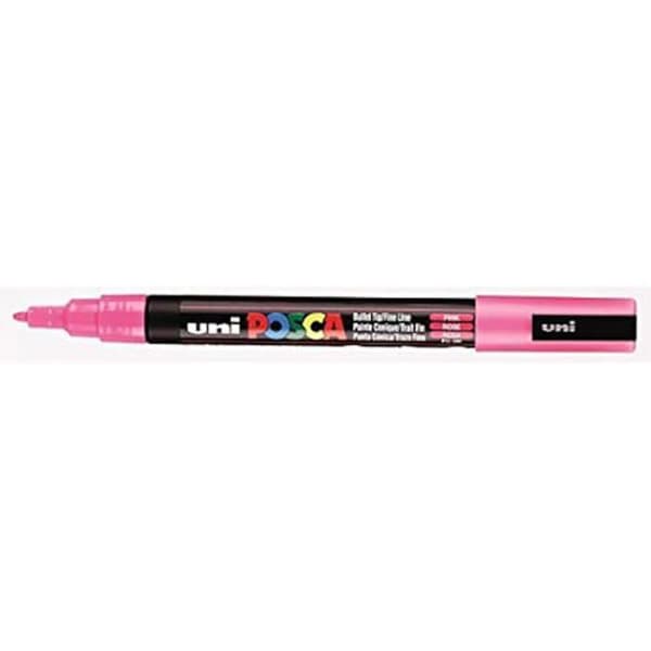 Markör - UNI-BALL - Uni Posca 0,9-1,3 mm - Flerfärgad - Outplånlig - Fin spets