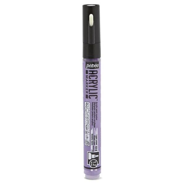 Acrylmarkör - Fin spets 1,2 mm Lavendel