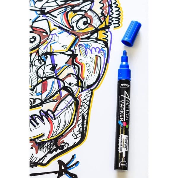 Oljemarkör 4Artist Marker - PEBEO - 2 mm rund spets - Guld - Outplånlig - Opak