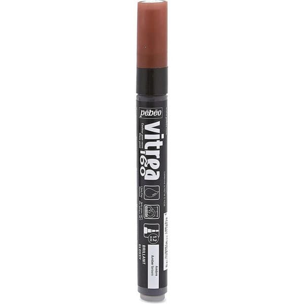 Färgpenna bläck glänsande - PEBEO - V160 - Amberbrun - Opaque - Beständig