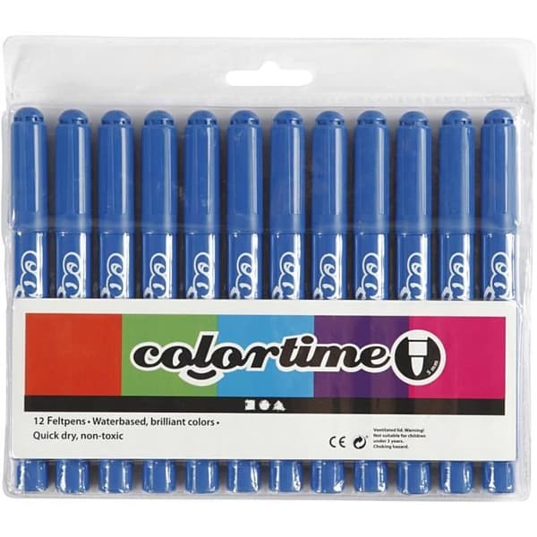 Markers - Odefinierad - Ref 37356 - Klara färger - Torkar snabbt - Ventilerade korkar