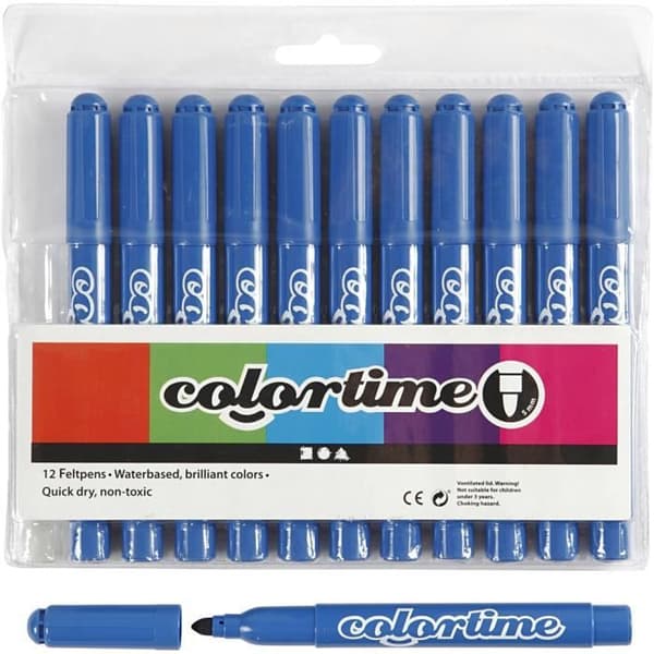 Markers - Odefinierad - Ref 37356 - Klara färger - Torkar snabbt - Ventilerade korkar