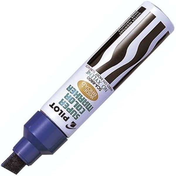 PILOT Super Color Marker - Bred spets - Blå färg