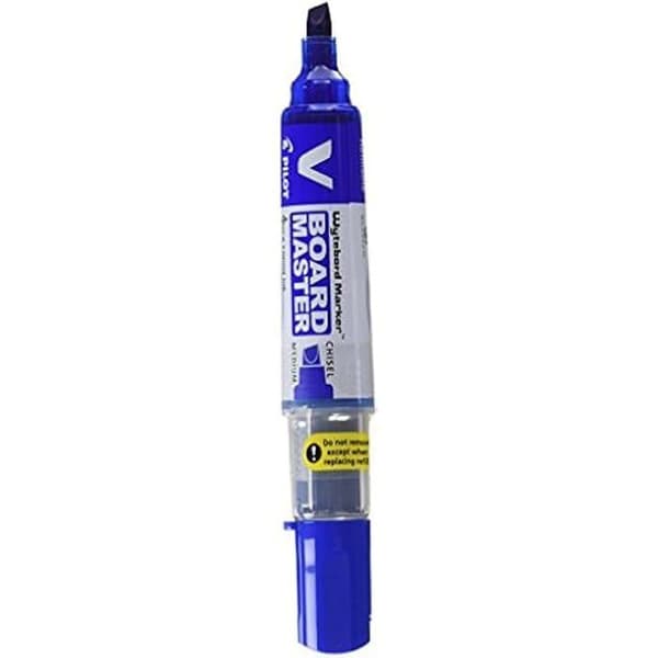 Raderbar marker för whiteboard PILOT - WYTEBOARD Marker CHISEL BLUE - Bred spets 5,2 mm