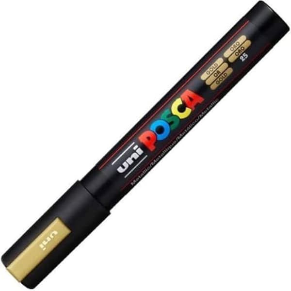 Penna - OSAMA - Posca Metal - Guld bläck - Linjelängd 2 500 mm