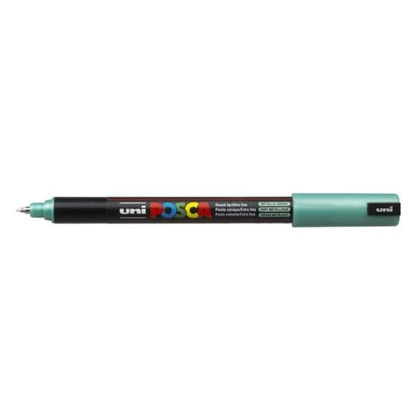 POSCA PC1MR extrafin kalibrerad pastamarkör 0,7 mm metallgrön