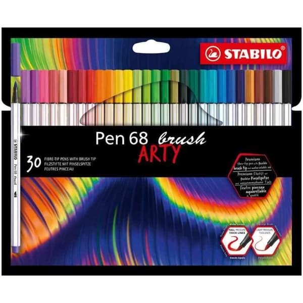 Pen 68 borste ARTY Edition, etui om 30 st