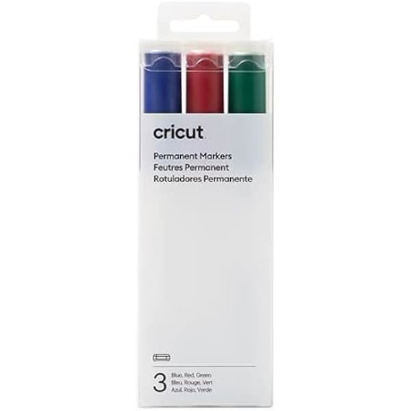 Permanent märkpenna - CRICUT - 2008876 - Flerfärgad - 3 stycken - Icke giftig och permanent