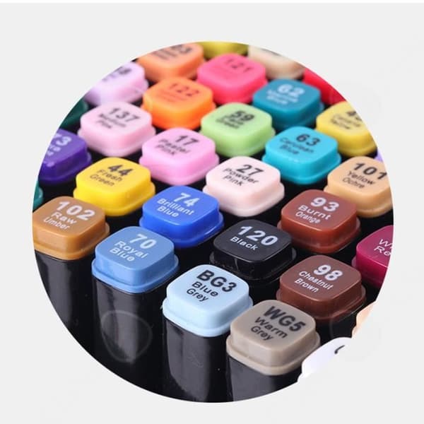 C® Marker 80-pack alkoholmarkörer med dubbla spetsar Animation Art Skissning Dubbla ände markör