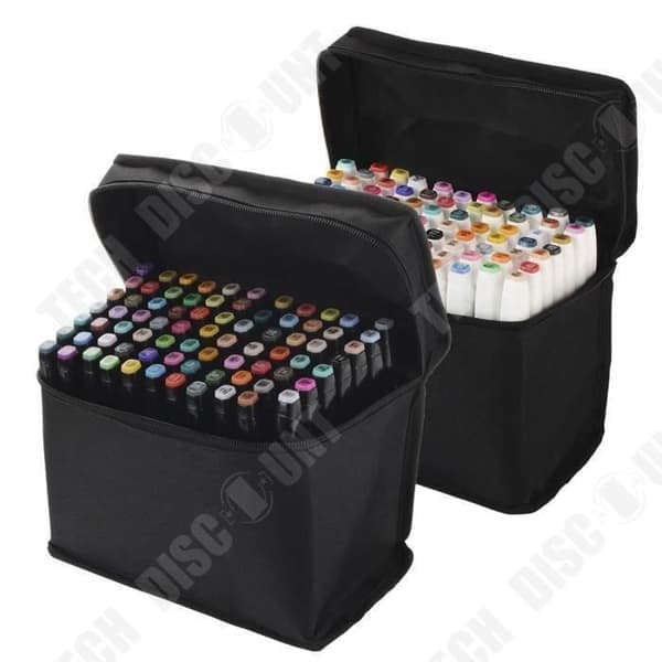 TD®-set med 80 alkoholmarkörer med dubbla spetsar Animation Konst Skissera Teckningar Konstnärliga verk Plastkonst Posca-markörer