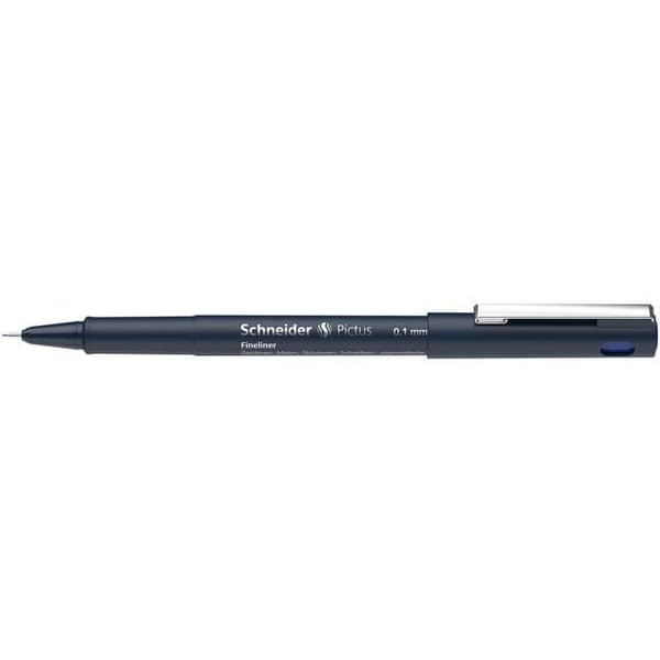 Schneider fineliner permanent Pictus 0,1 mm rostfritt stål blå