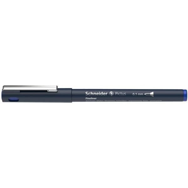 Schneider fineliner permanent Pictus 0,1 mm rostfritt stål blå