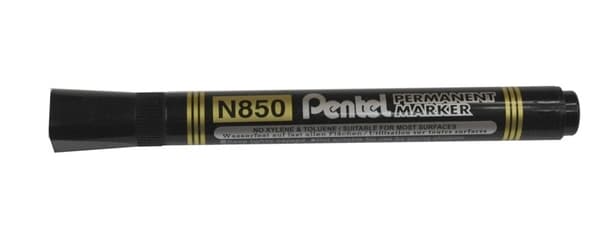 Pentel N850 Permanent Marker Rund Spis Svart
