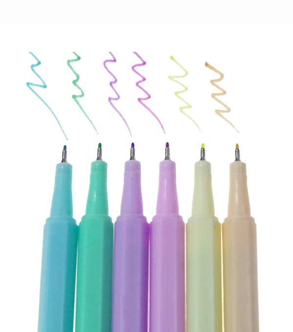 Kidea 6-farve pastel kuglepenne