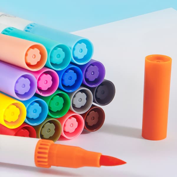 INF Dual Tip Art Markers: 72 Farver Pensel & Fine Tip Penne