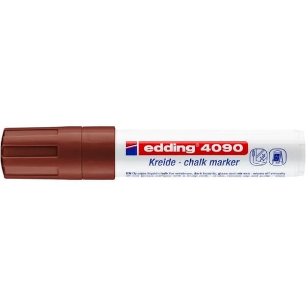 Pack med 5 flytande kritmarkörer 4090 brun 4-15 mm