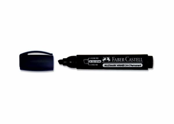Marqueur - markörpenna Faber-Castell - 157951 FC - Vattentålig markör med snedspets blå