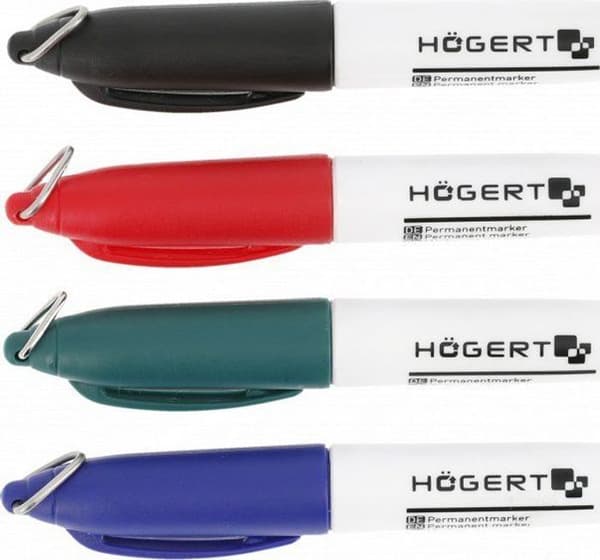 Marqueur - Märkpennor Högert teknik - HT3B774 - HOGERT PERMANENTA MARKÖRER MIX FÄRG /80 st.