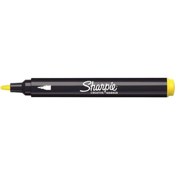 Kreativa marker - SHARPIE - 12 pennor - Spets av kon - Vattenbaserat bläck - Assorterande färger