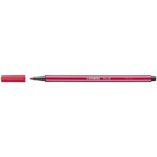 STABILO PEN 68 Mörkröd filtpenna - 10 st