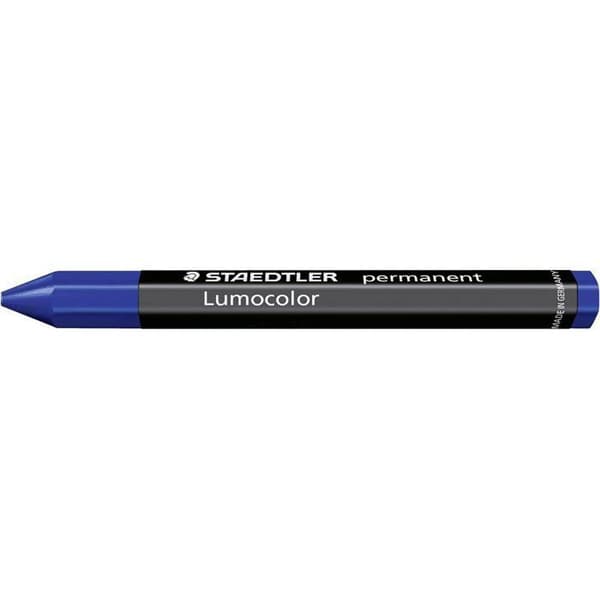 Permanent penna - STAEDTLER - Lumocolor omnigraph 236 - Paket med 12 - Blå färg - Outplånlig