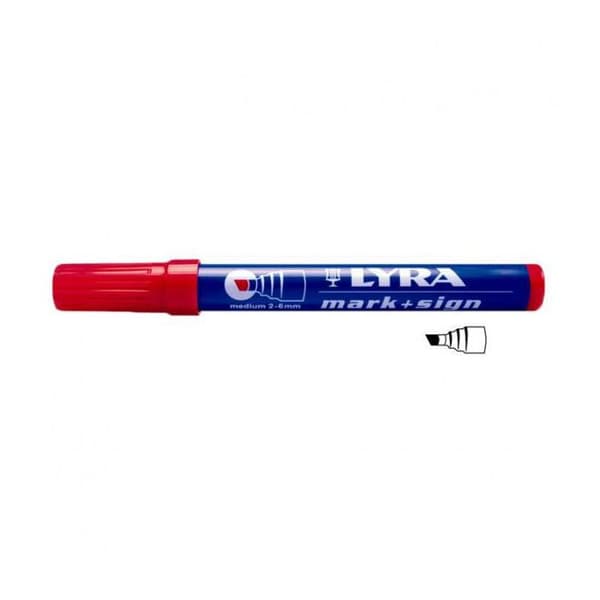 Svart mejselspetsmarkör - LYRA - L4010099