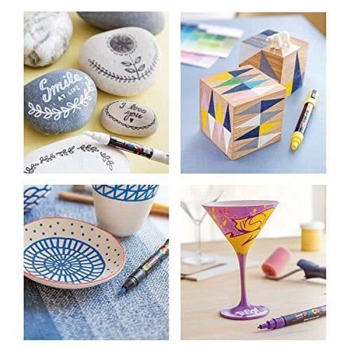Uniball UNI-BALL Marker Uni Posca med extra fin rund spets, 16-pack - 186716