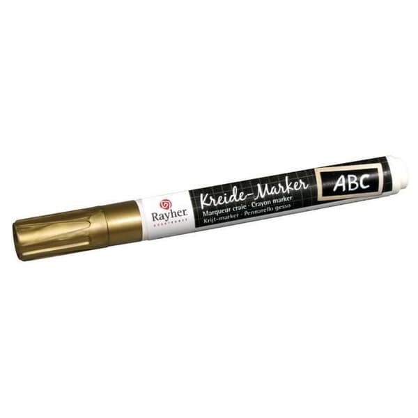Flytande kritafiltmarkör - markör - glänsande guld - 2-6 mm spets - outplånlig - ogenomskinlig