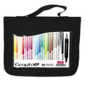 Miniatyrbild 1 av 3: Alkoholmarkörer - GRAPH'IT - Kit med 24 - 2 japanska tips - Grundfärger - Outplånliga