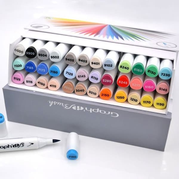 Set med 36 Graph'it Brush Essential-markörer