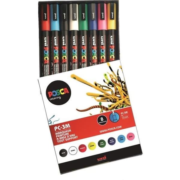 POSCA 8 Fine koniska spetsmarkörer