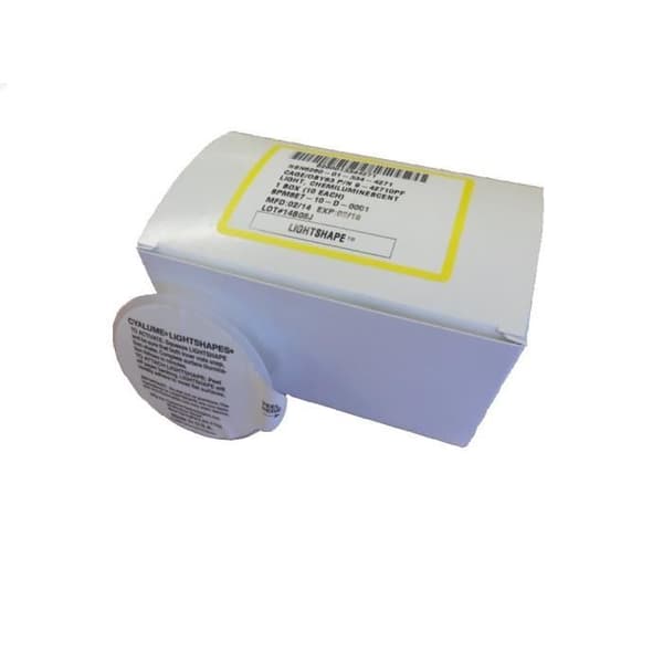 Cyalume Technologies Cyalume Box med 10 LightShape cirkulära lysande markörer 4 timmar Gul - SA9-42710AM