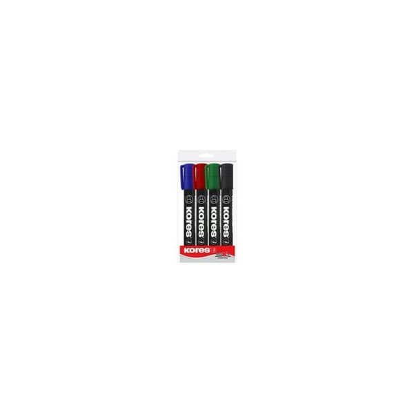 Etui med 4 permanenta marker "K Marker" Kores